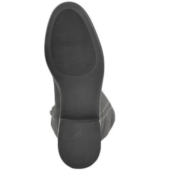 STEVEN NATURAL COMFORT Zoe Suede Riding Knee-high Boots - Grey Leather - Picture 2 of 4